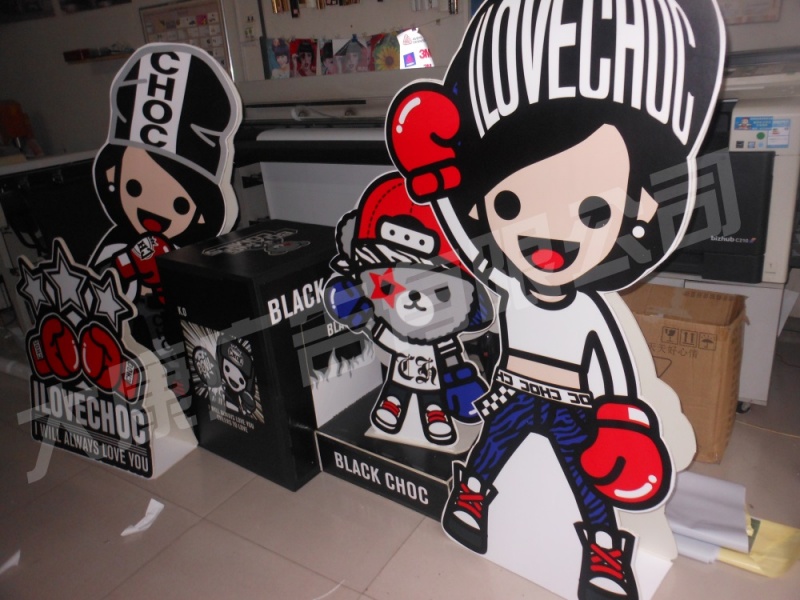 双面立人 kt板箱子