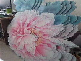 牡丹花雕刻